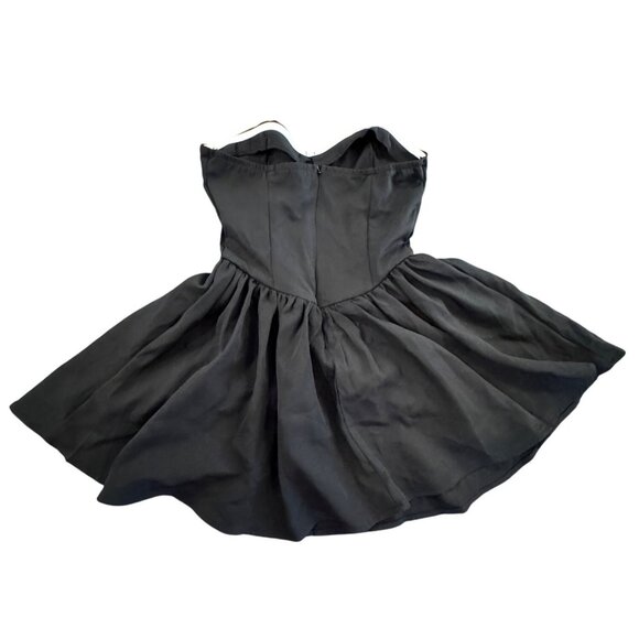 Shein Corset Style Strapless Dress Women XS Black - Picture 5 of 6